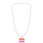 Rectangle Sunset Lesbian Flag Necklace - Mellow Monkey
