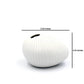 Mini Pebble - Handcrafted Porcelain Bud Vase - White with Grey Dotted Lines - 3.4 x 2.6 x 2.4 in - Mellow Monkey