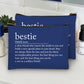 Bestie Definition - Zippered Bag - Mellow Monkey