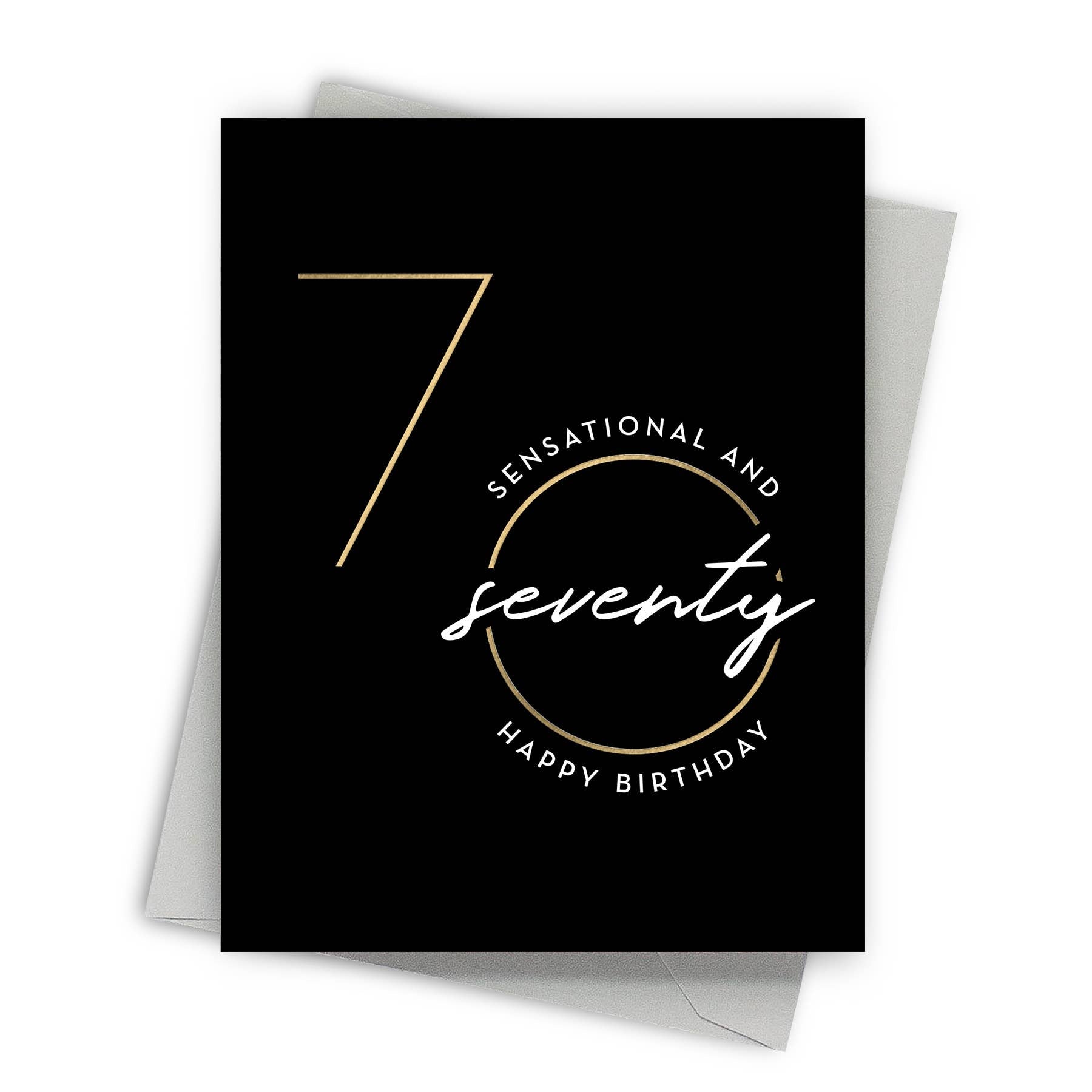 Sensational Seventy – Age and Milestone Birthday Card - Mellow Monkey