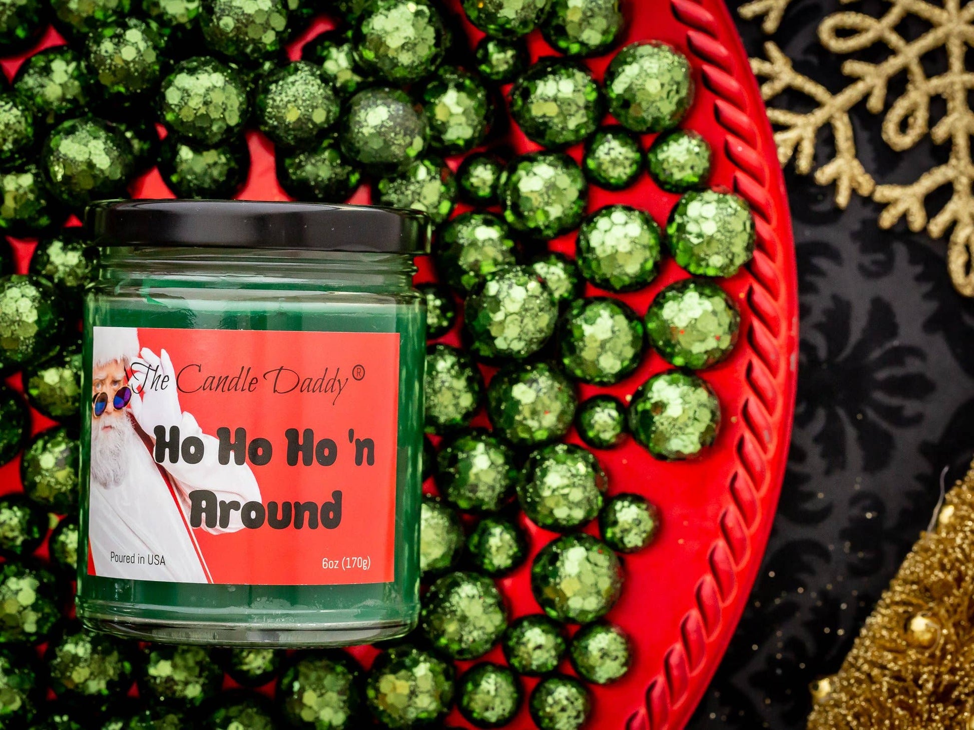 Ho Ho Ho'n Around Holiday Candle - Funny Christmas - Mellow Monkey