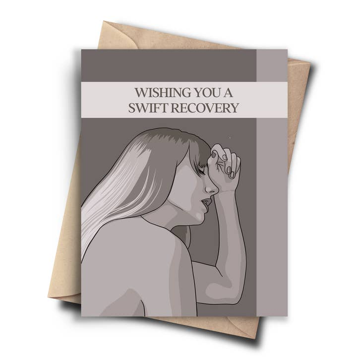 Wishing You A Speedy Recovery - Get Well Greeting Card - Mellow Monkey