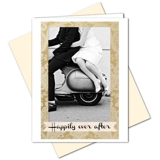 Happily Ever After - Love Wedding Anniversary Card - Mellow Monkey