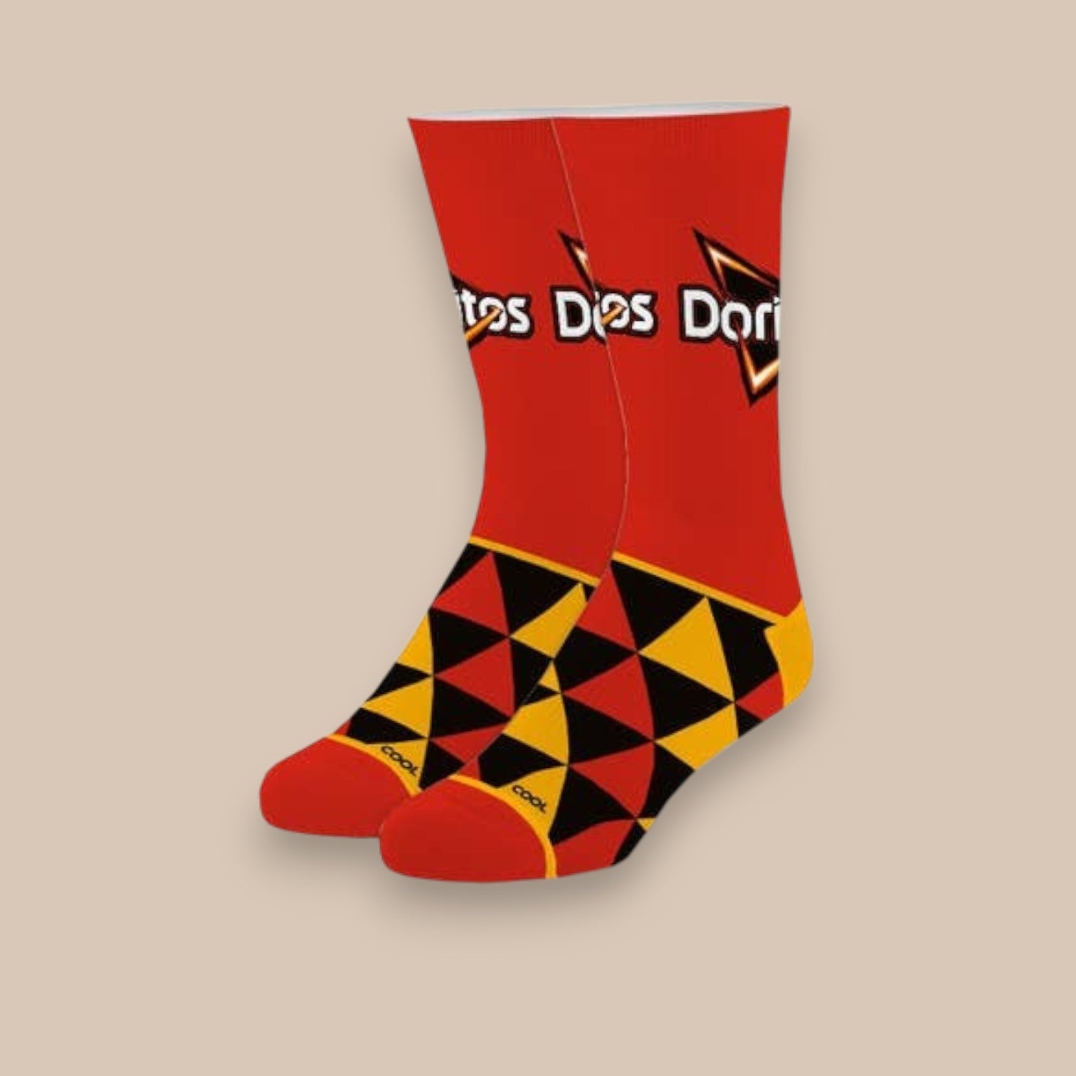 Doritos Nacho Cheese - Crew Socks - Large - Mellow Monkey