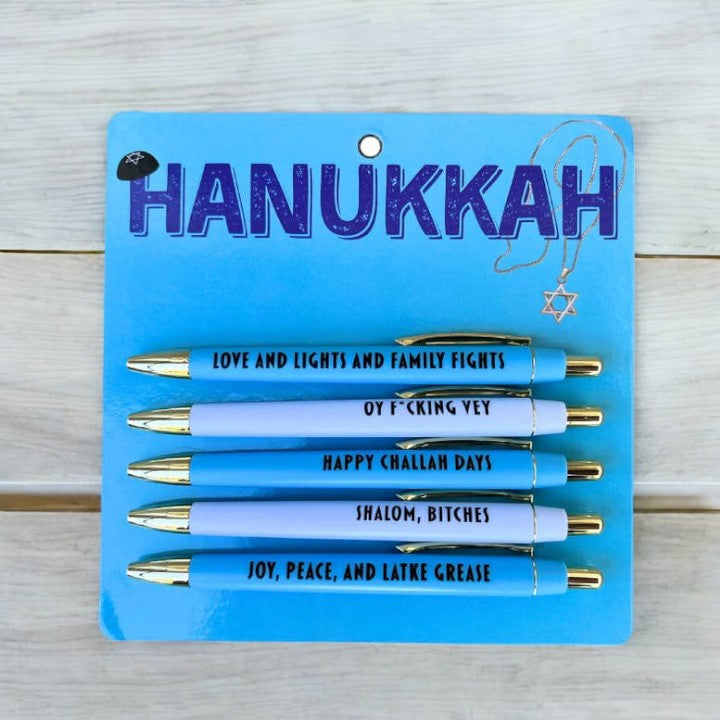 Hanukkah - 5 Pen Set - Mellow Monkey