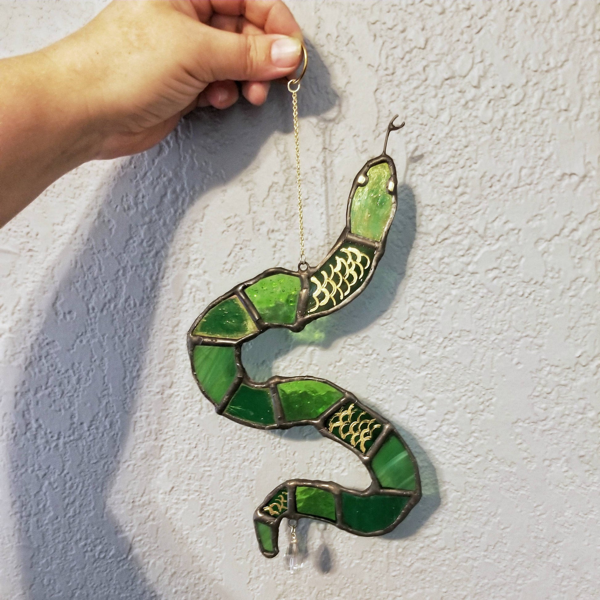 Stained Glass Suncatcher - Snake - Mellow Monkey