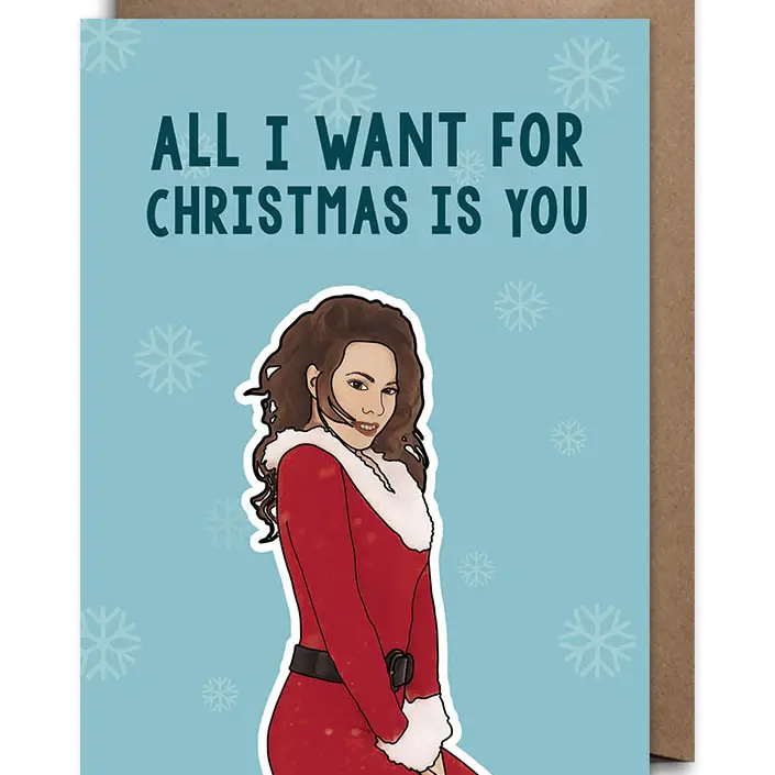 All I Want For Christmas is You - Holiday Greeting Card - Mellow Monkey