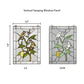Birds in a Lemon Tree Stained Glass Window Panel - 14-in - Mellow Monkey