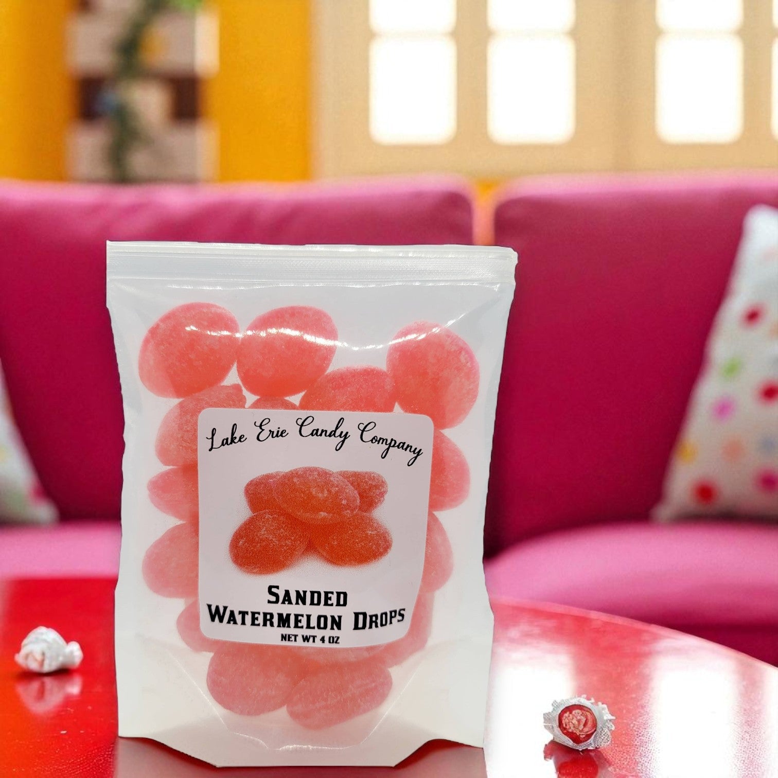 Sanded Watermelon Drops - 4-oz. - Mellow Monkey