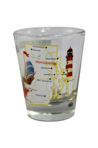 Rhode Island State Shot Glass - 2-oz - Mellow Monkey