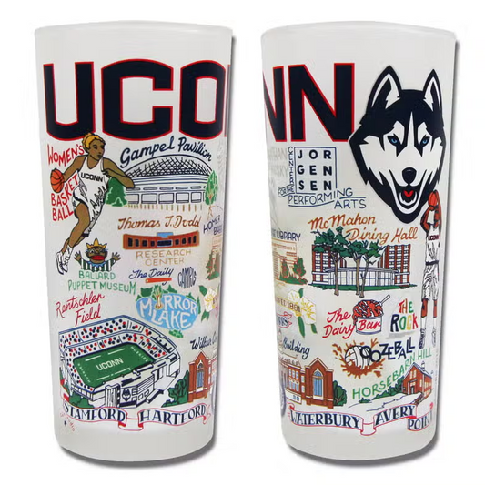 Catstudio UCONN Drinking Glass - 15-oz. - Set of 2 - Mellow Monkey