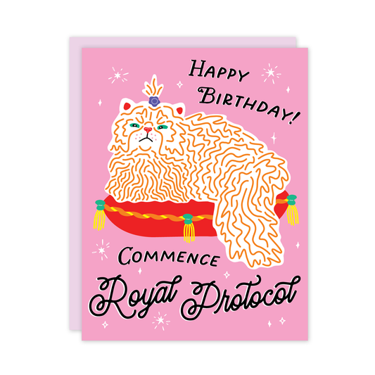 Royal Cat Birthday Card - Mellow Monkey