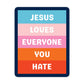 Jesus Loves - Mini Sticker #13 - Mellow Monkey