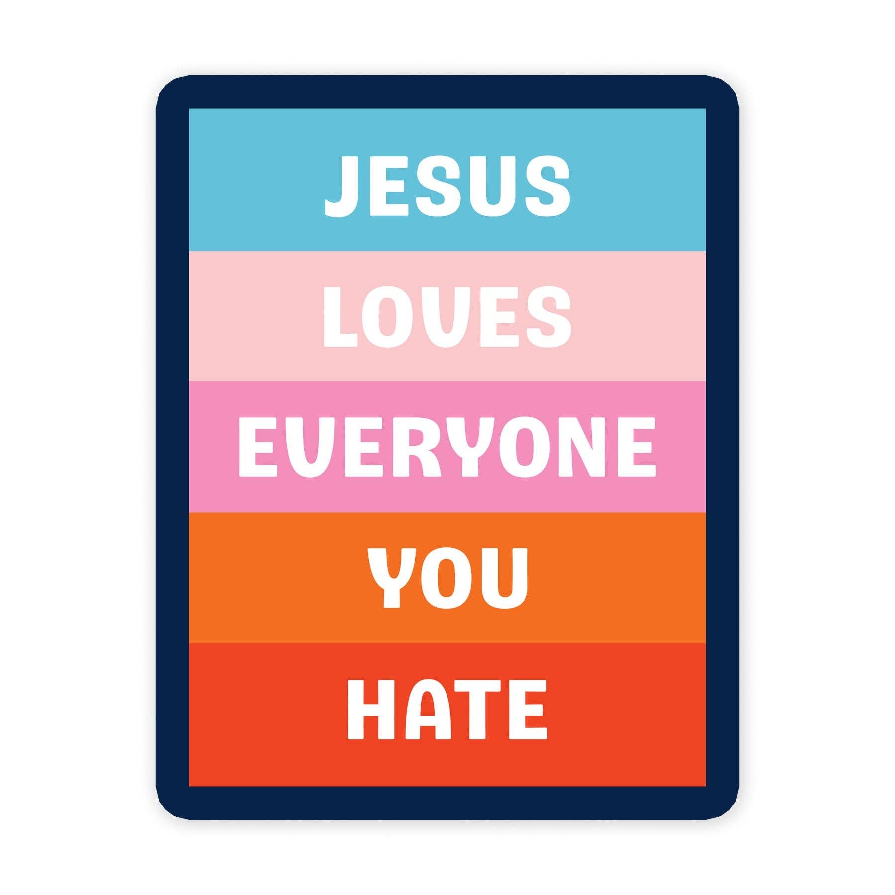 Jesus Loves - Mini Sticker #13 - Mellow Monkey