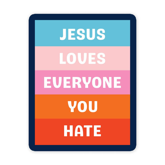 Jesus Loves - Mini Sticker #13 - Mellow Monkey