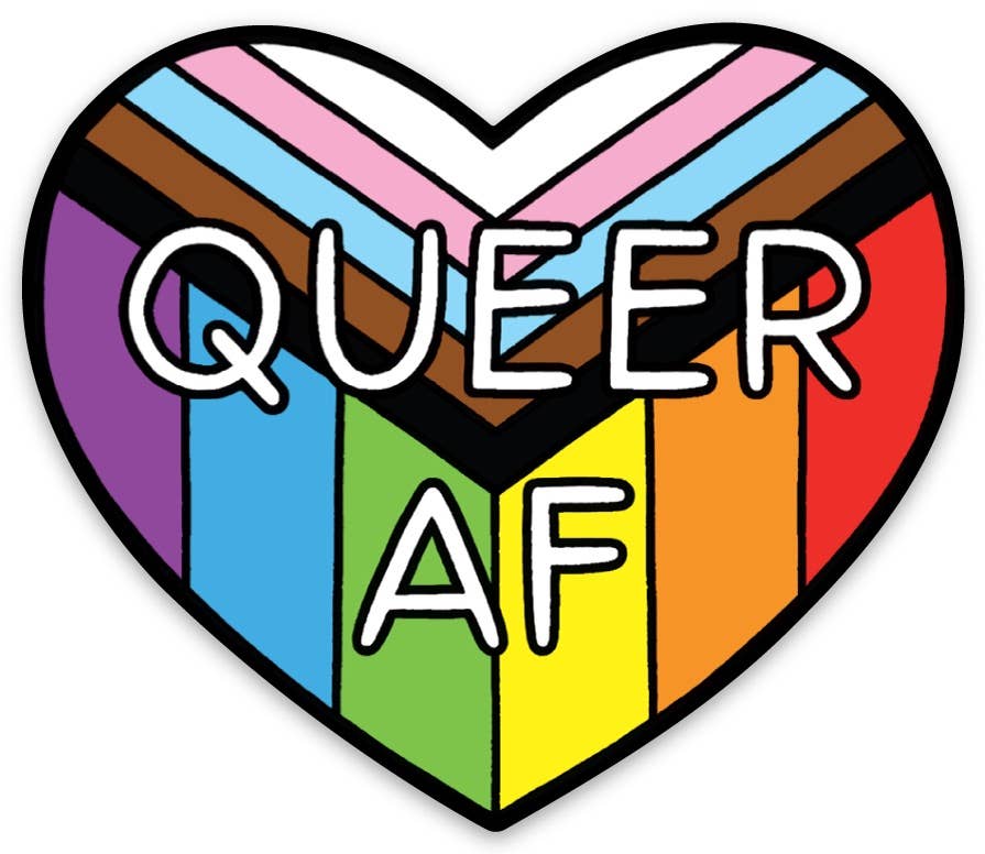 Queer AF Die Cut Decal - Mellow Monkey