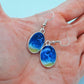 Handmade/Handcrafted Resin Ocean Beach Wave Oval Earrings - Mellow Monkey