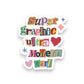 Super Graphic Ultra Modern Girl Sticker - Mellow Monkey