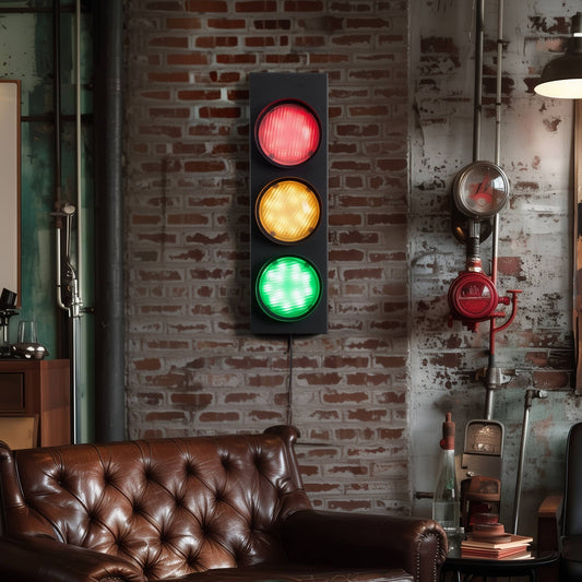 Traffic Light Decoration Wall Lamp With Remote Control - Mellow Monkey