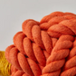 Jax & Bones Orange Celtic Monkey Knot Tie Rope Toy - 5-in - Mellow Monkey