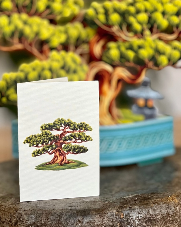 Wisdom Bonsai - Pop-Up Greeting Card - Mellow Monkey