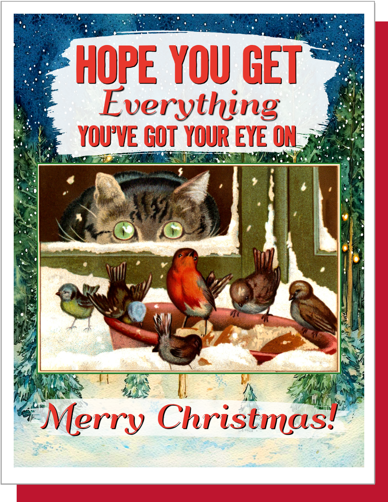 Everything You've Got Your Eye On - Christmas Card: 6 per style - Mellow Monkey