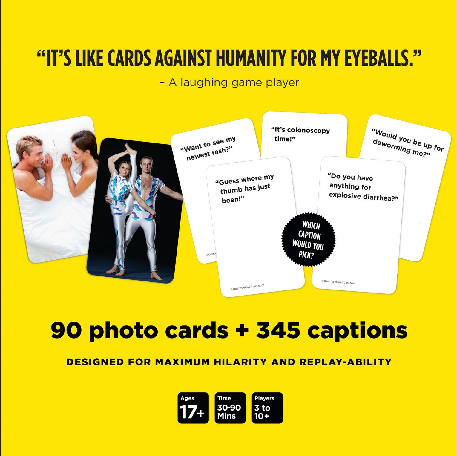 Death by Captions - The Very Innappropriate Party Game - Mellow Monkey