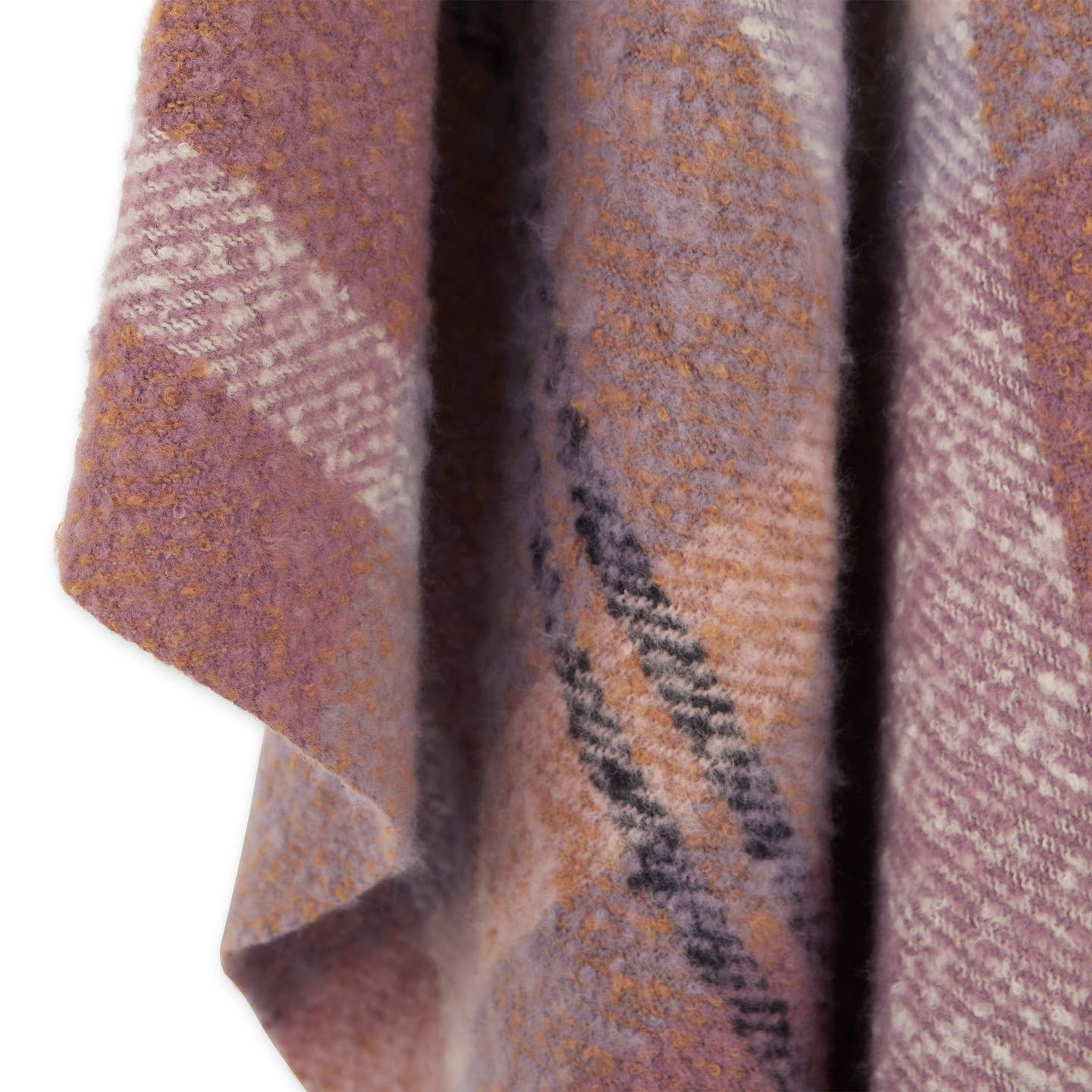 Lavender - Savannah Plaid Ruana - Mellow Monkey