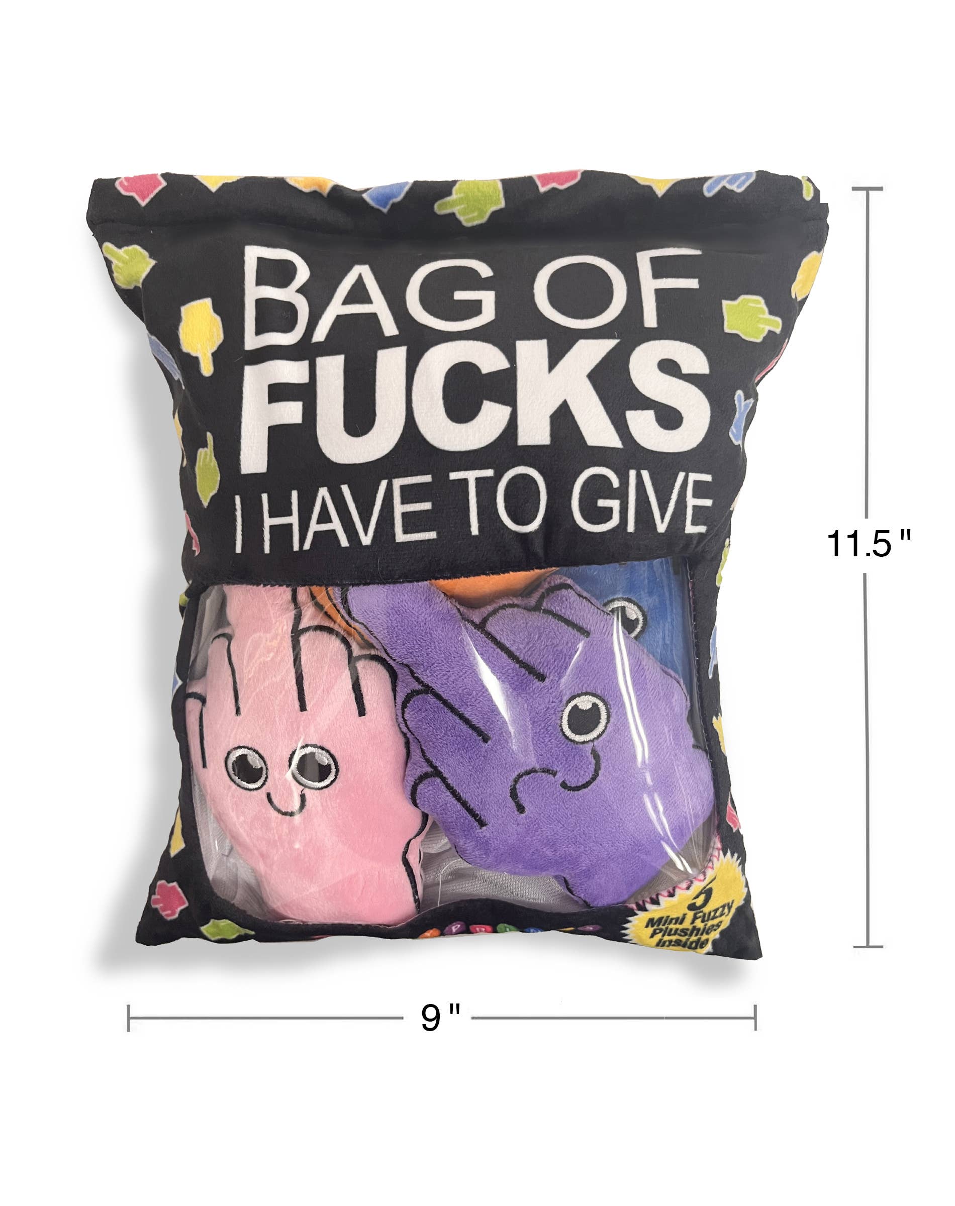 Bag of Fucks I Have To Give - Plushy Pillows Set of 5 - Mellow Monkey