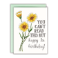 You Can't Read This But Happy 1st Birthday Card - Mellow Monkey