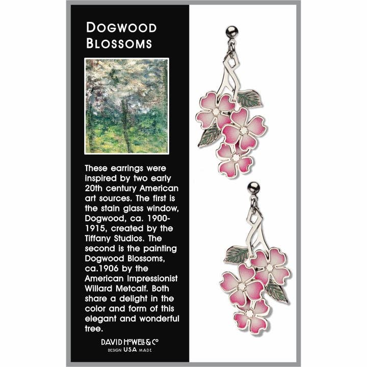 Dogwood - Tiffany & Metcalf Inspired Earrings - Mellow Monkey