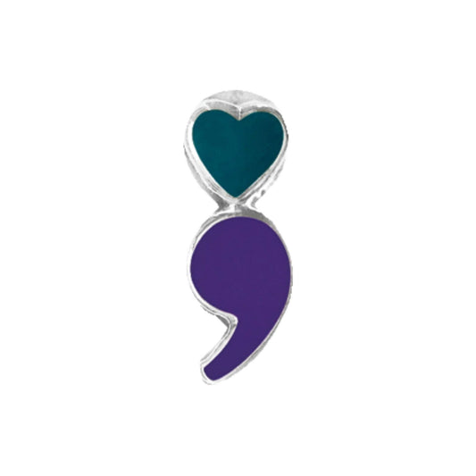 Semicolon Suicide Prevention & Awareness Lapel Pin
