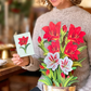 Scarlet Amaryllis - Pop-Up Greeting Card - Mellow Monkey