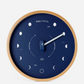 Navy Blue Wood Marine Lunar Phase Clock - 10-in - Mellow Monkey