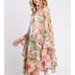 Tropical Flower Leaves Kimono - Ivory - Mellow Monkey