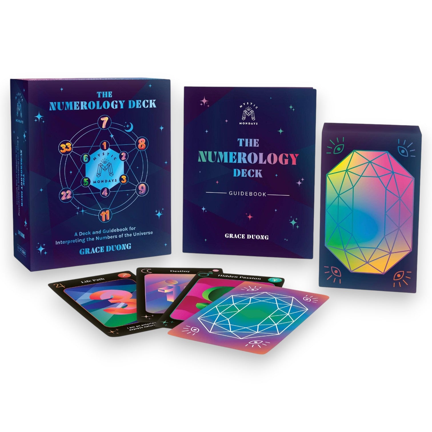 Mystic Mondays - The Numerology Card Deck And Guidebook Set - Mellow Monkey