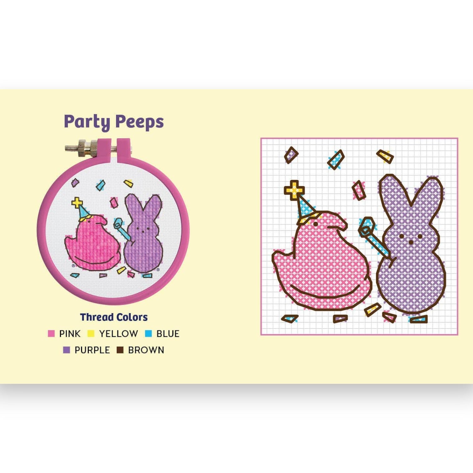 PEEPS Cross-Stitch Kit - RP Mini - Mellow Monkey