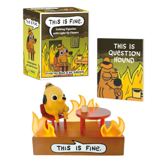 This Is Fine Talking Figurine - Mellow Monkey