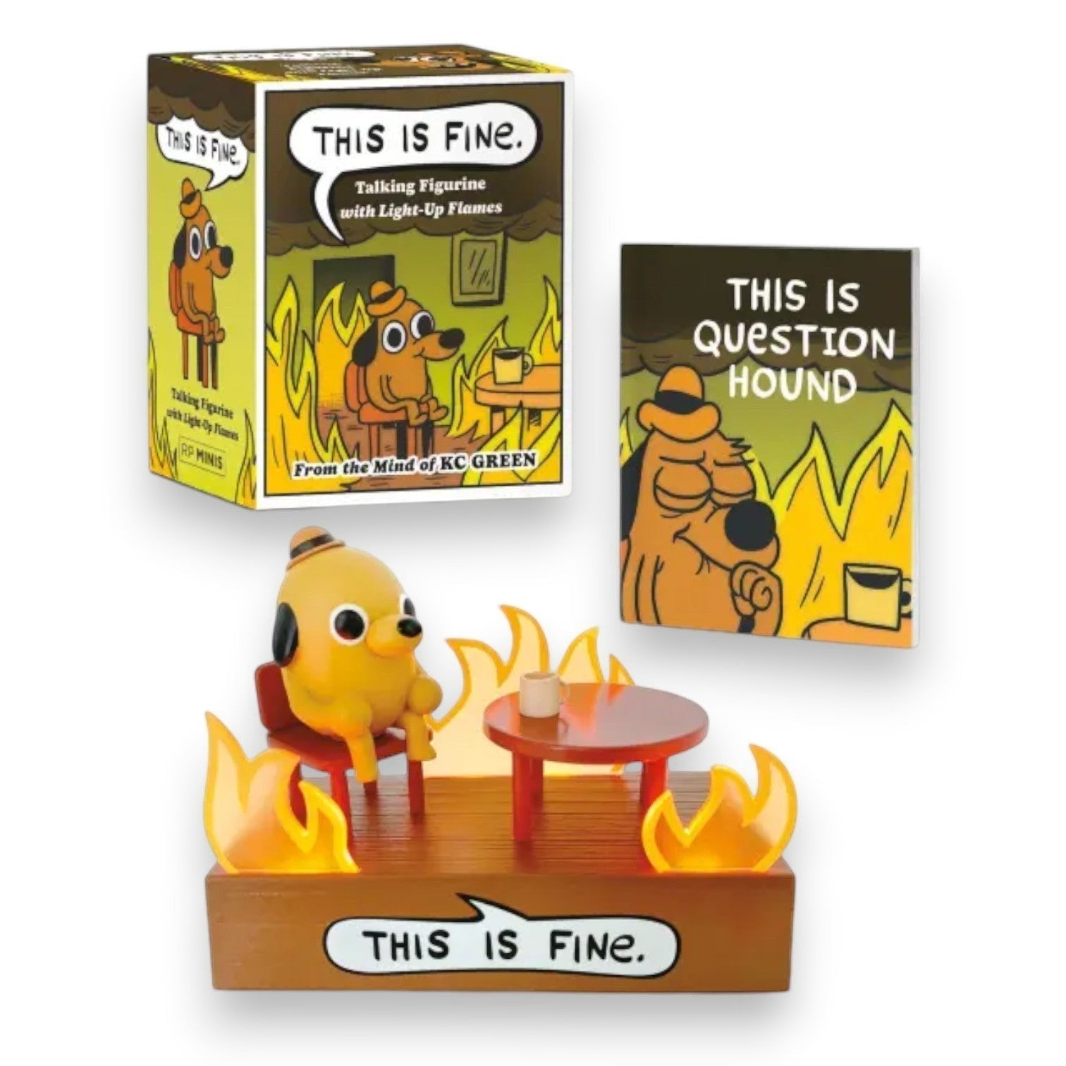 This Is Fine Talking Figurine - Mellow Monkey