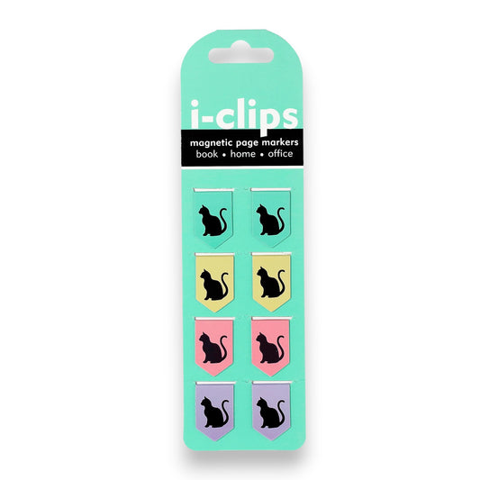 Black Cats i-clips Magnetic Page Markers