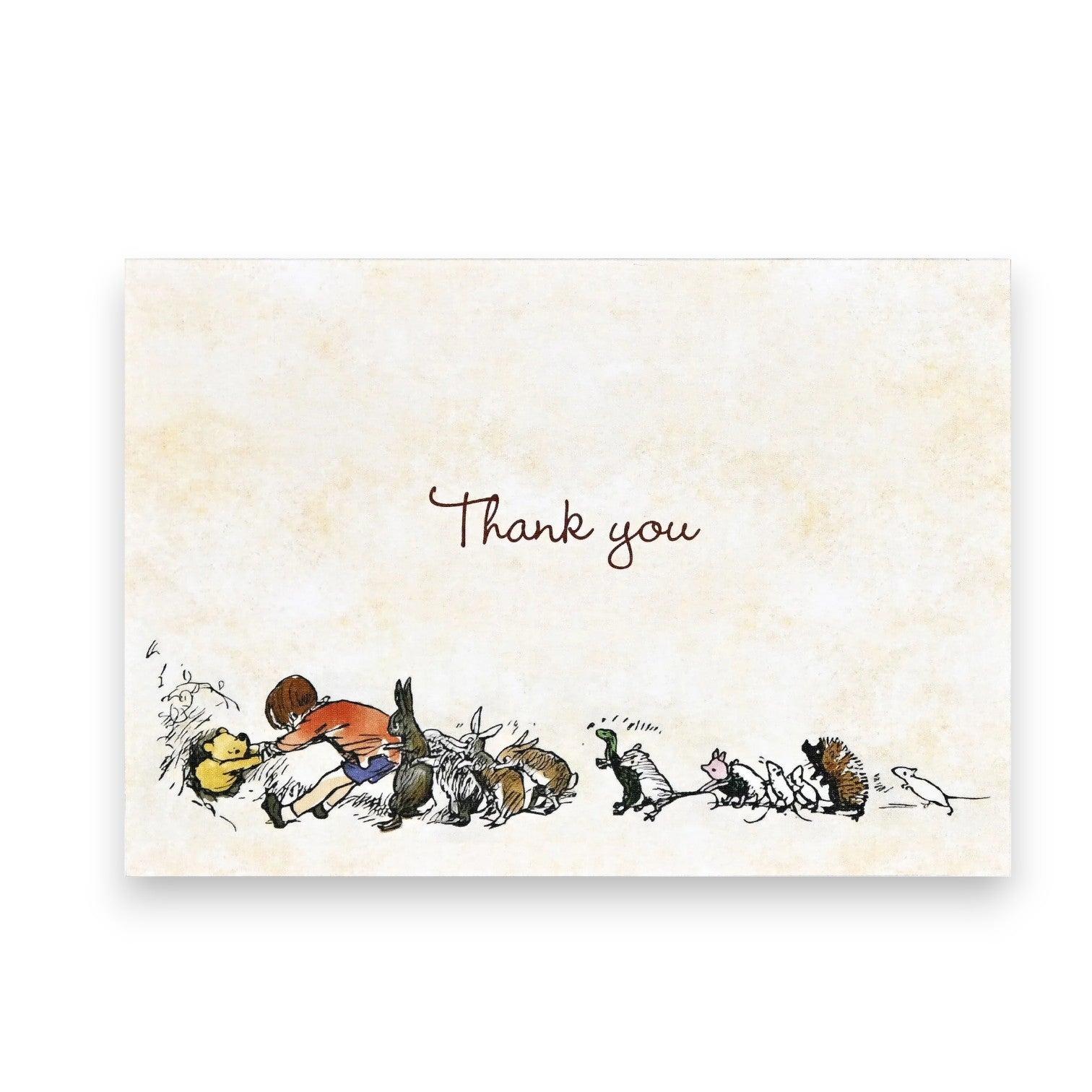 Winnie The Pooh Bear Thank You Notes - Box of 14 Cards - Mellow Monkey