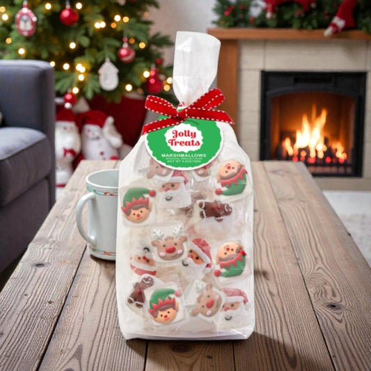 Jolly Treats Vanilla Flavor Marshmallow Candy in Gift Bag  - 4.2-oz.