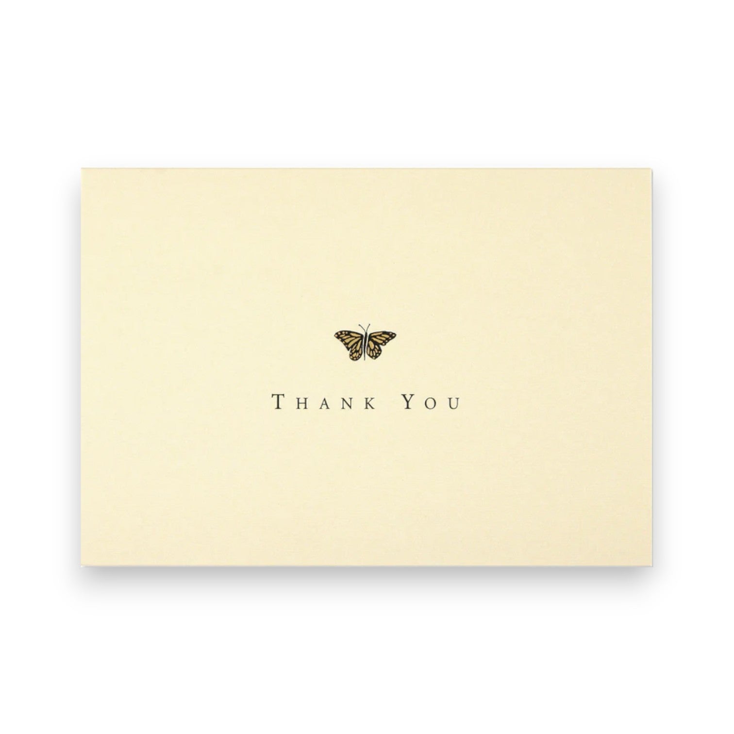 Gold Butterfly Thank You Notes - Box of 14 Cards - Mellow Monkey