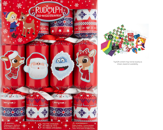 Christmas Crackers - Rudolph Red nose Reindeer - 10-in - 8 - - Mellow Monkey