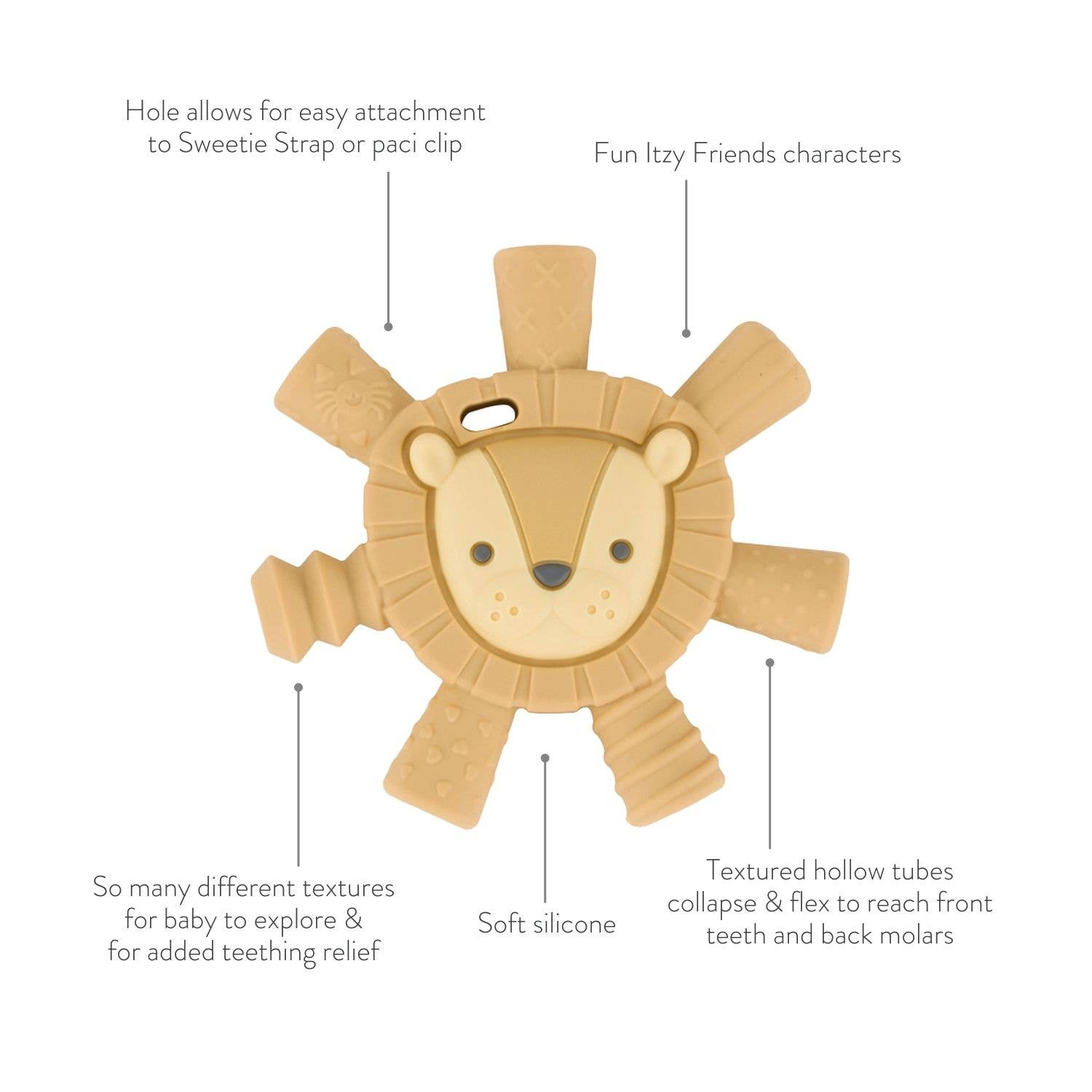 Ritzy Teether™ Baby Molar Teether: Lion - Mellow Monkey