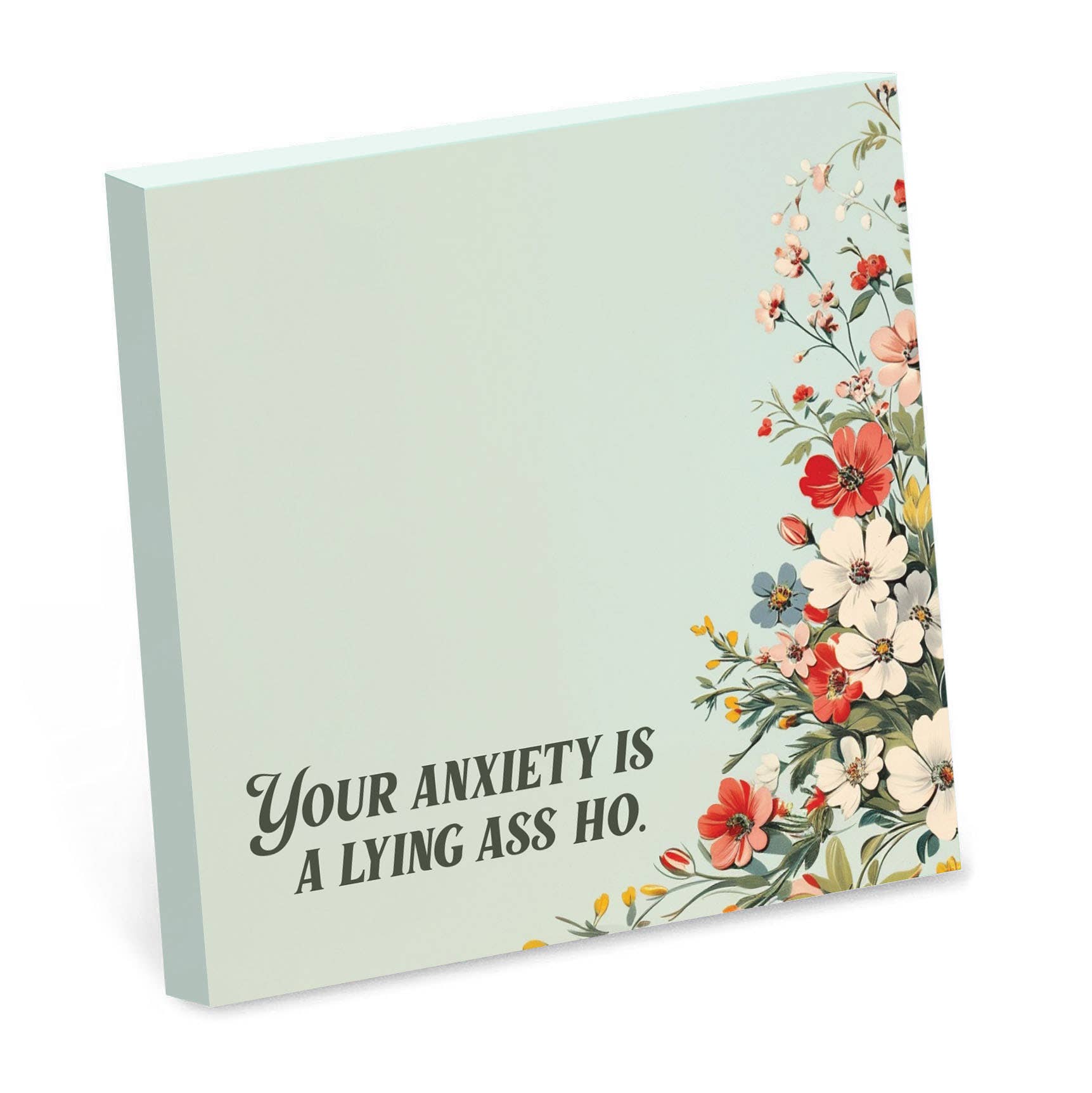 Your Anxiety Is a Lying Ass Ho - Sticky Note Pad - Mellow Monkey