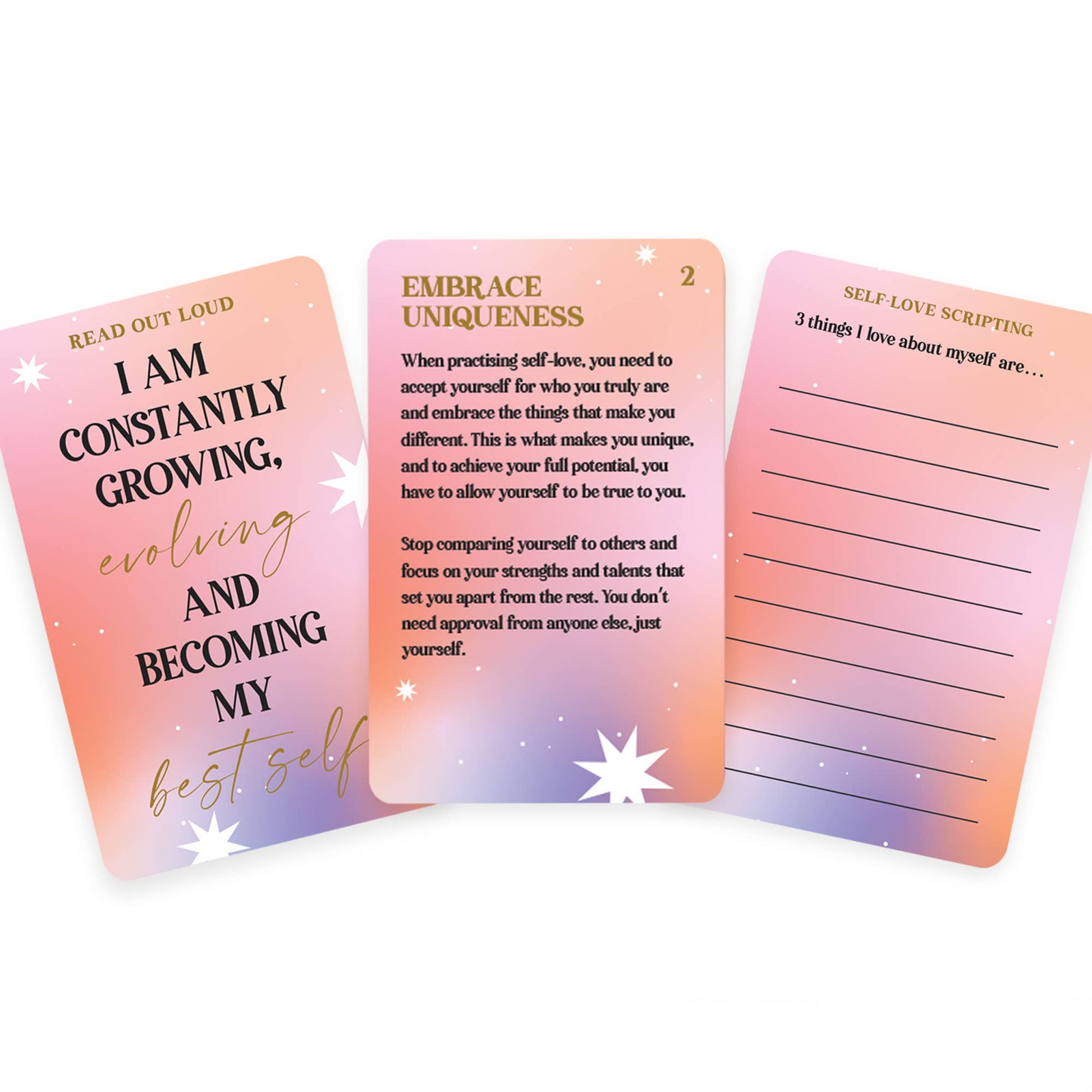 Self Love Affirmation Card Pack - Mellow Monkey