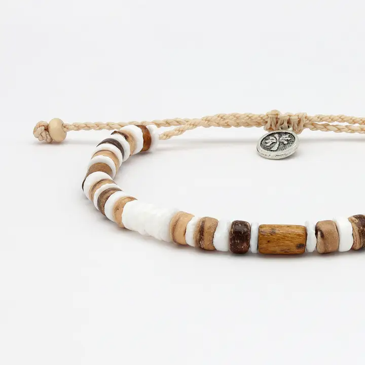 Nusa Lembongan Wood Bead Bracelet - Surf Jewelry - Mellow Monkey