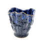 Deep Coral - Porcelain Ceramic Wave Vase - 4.5 x 4.5 x 4.5-in - Mellow Monkey