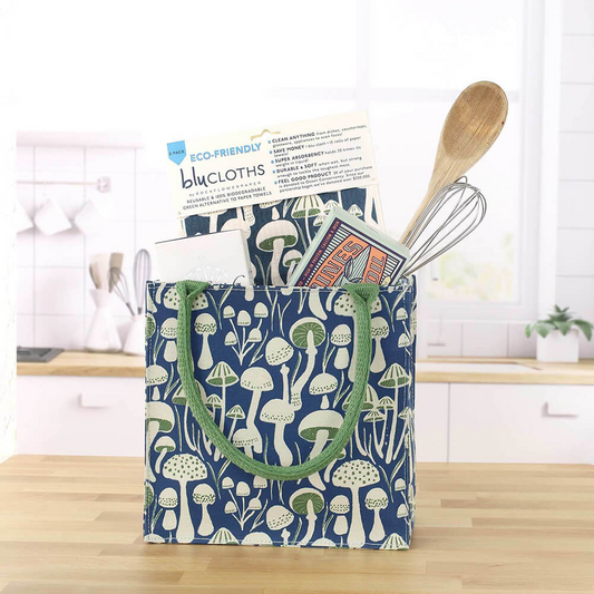 Mushrooms - Itsy Bitsy - Reusable Gift Bag Tote - Mellow Monkey
